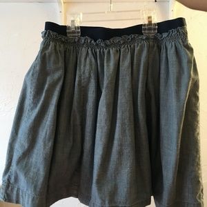 Land's End Light Chambray Skort